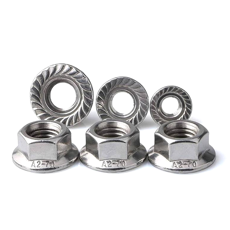 مهره فلنج شش گوش با روکش روی M16-1.5 مهره بدون لغزش