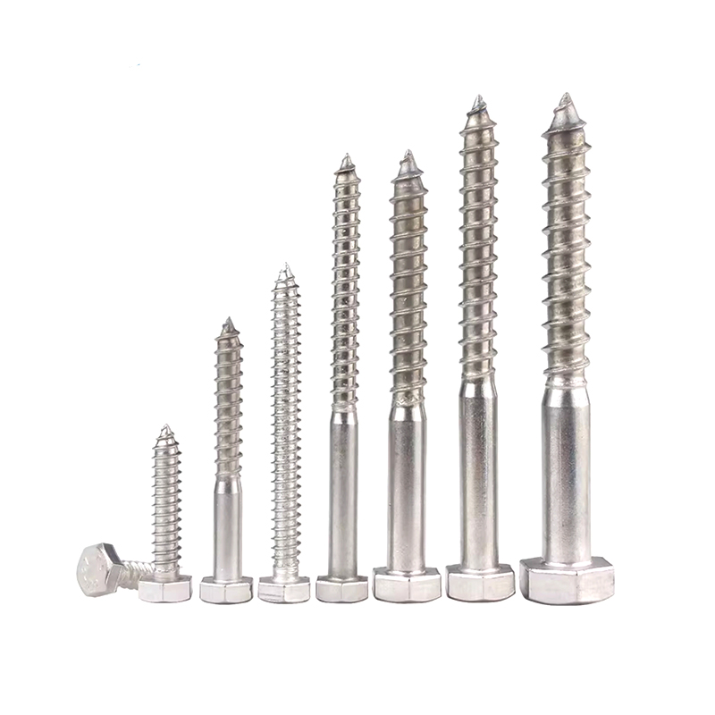 پیچ های چوبی شش ضلعی ST5*35 فولاد ضد زنگ 304