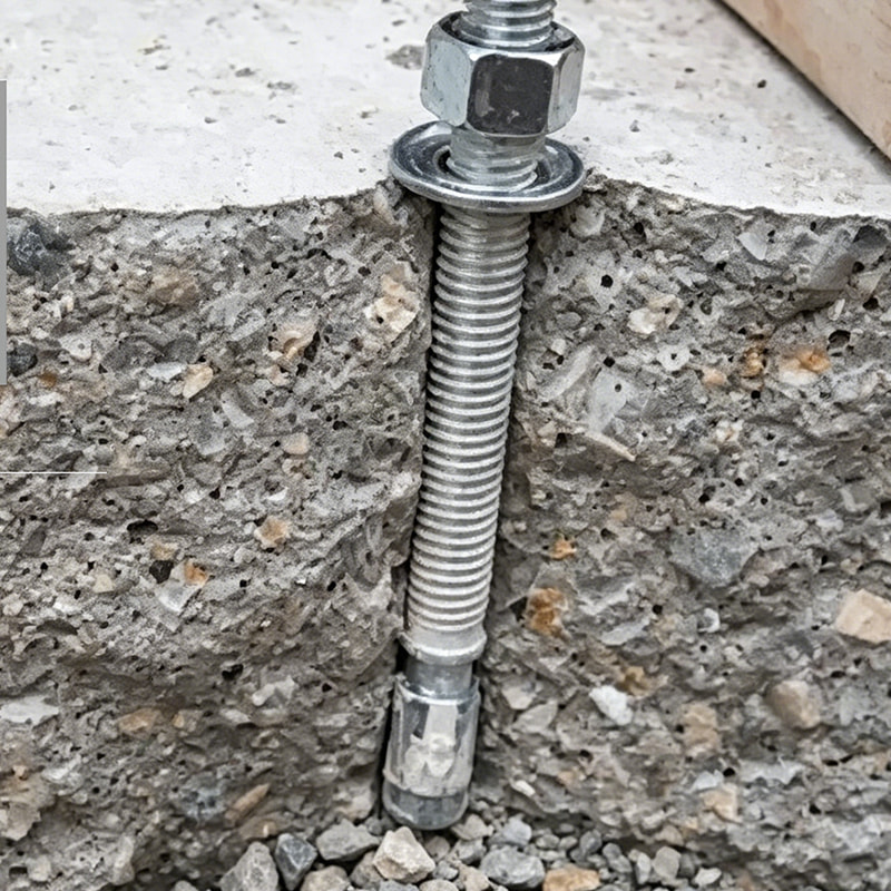 پیچ لنگر گالوانیزه گرم فولاد کربنی ASTM F1554