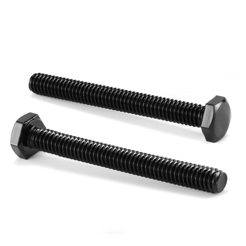 پیچ شش ضلعی SS304 A2-70 اکسید سیاه کامل DIN 933
