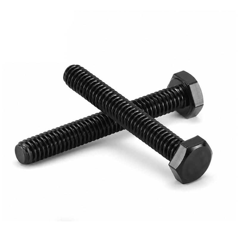 پیچ شش ضلعی SS304 A2-70 اکسید سیاه کامل DIN 933
