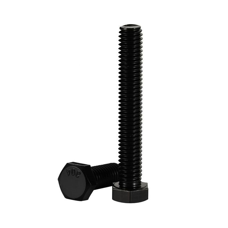 پیچ شش ضلعی SS304 A2-70 اکسید سیاه کامل DIN 933